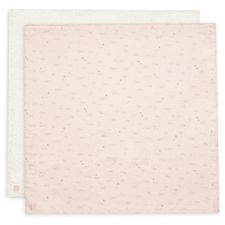 Jollein hydrofiele doeken large 115x115cm Pretty Picnic, set van 2, bij De Gele Flamingo