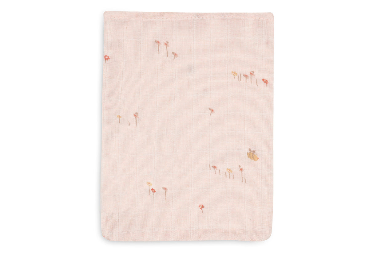 Jollein hydrofiele washandjes 15x20cm Pretty Picnic, set van 3, bij De Gele Flamingo