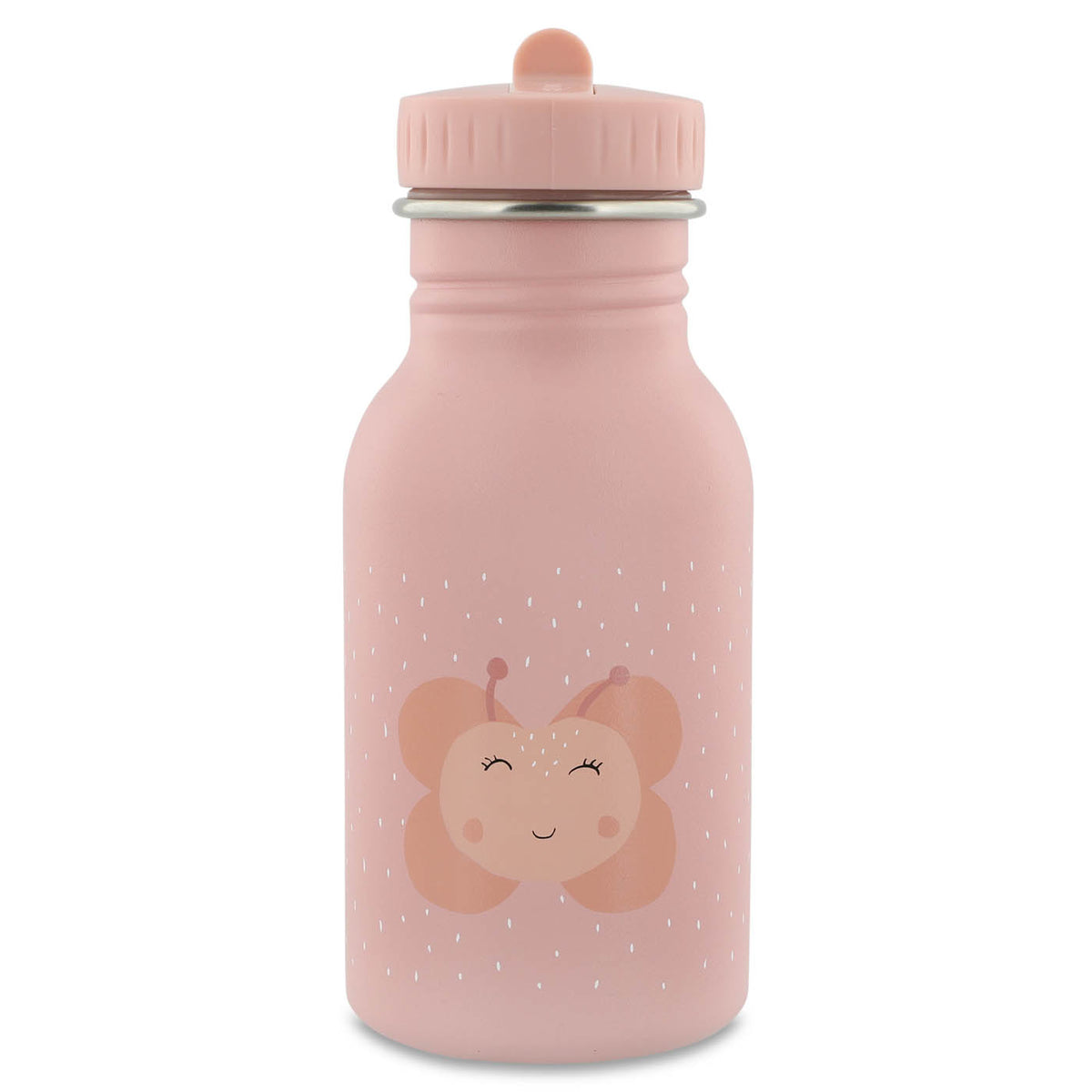Trixie RVS Drinkfles 350 ml Mrs. Butterfly - vooraanzicht