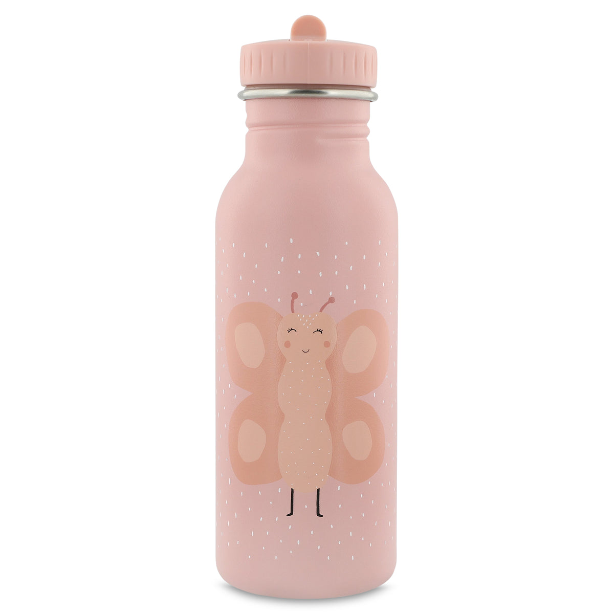 Trixie RVS Drinkfles 500 ml Mrs. Butterfly - vooraanzicht