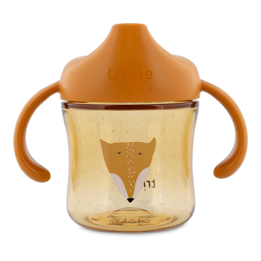 Trixie Tritan Tuitbeker met handvaten 200ml Mr. Fox, anti-lek beker van De Gele Flamingo