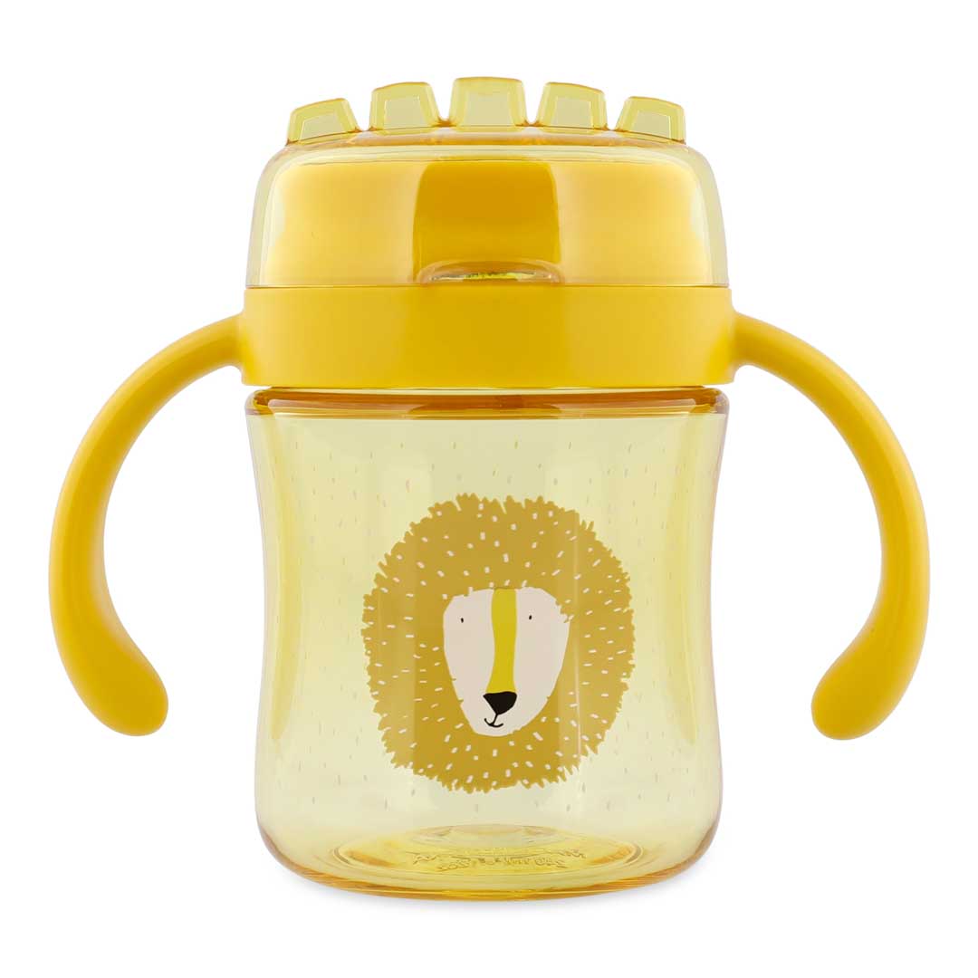 Trixie Tritan Drinkbeker met handvaten 240ml Mr. Lion, anti-lek beker van De Gele Flamingo