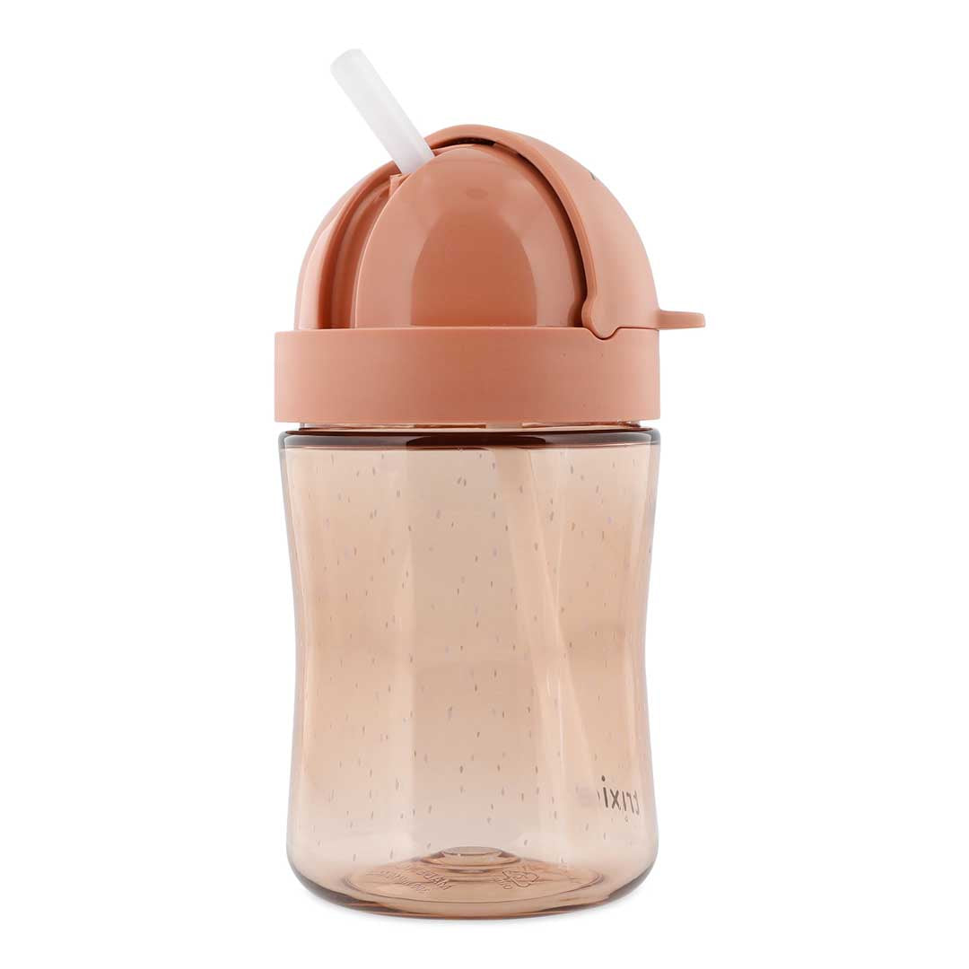 Trixie Rietjesbeker Tritan 300 ml Mrs Cat vooraanzicht met rietje