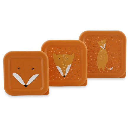 Trixie Snack Box Set Mr. Fox, doosjes met deksel geopend