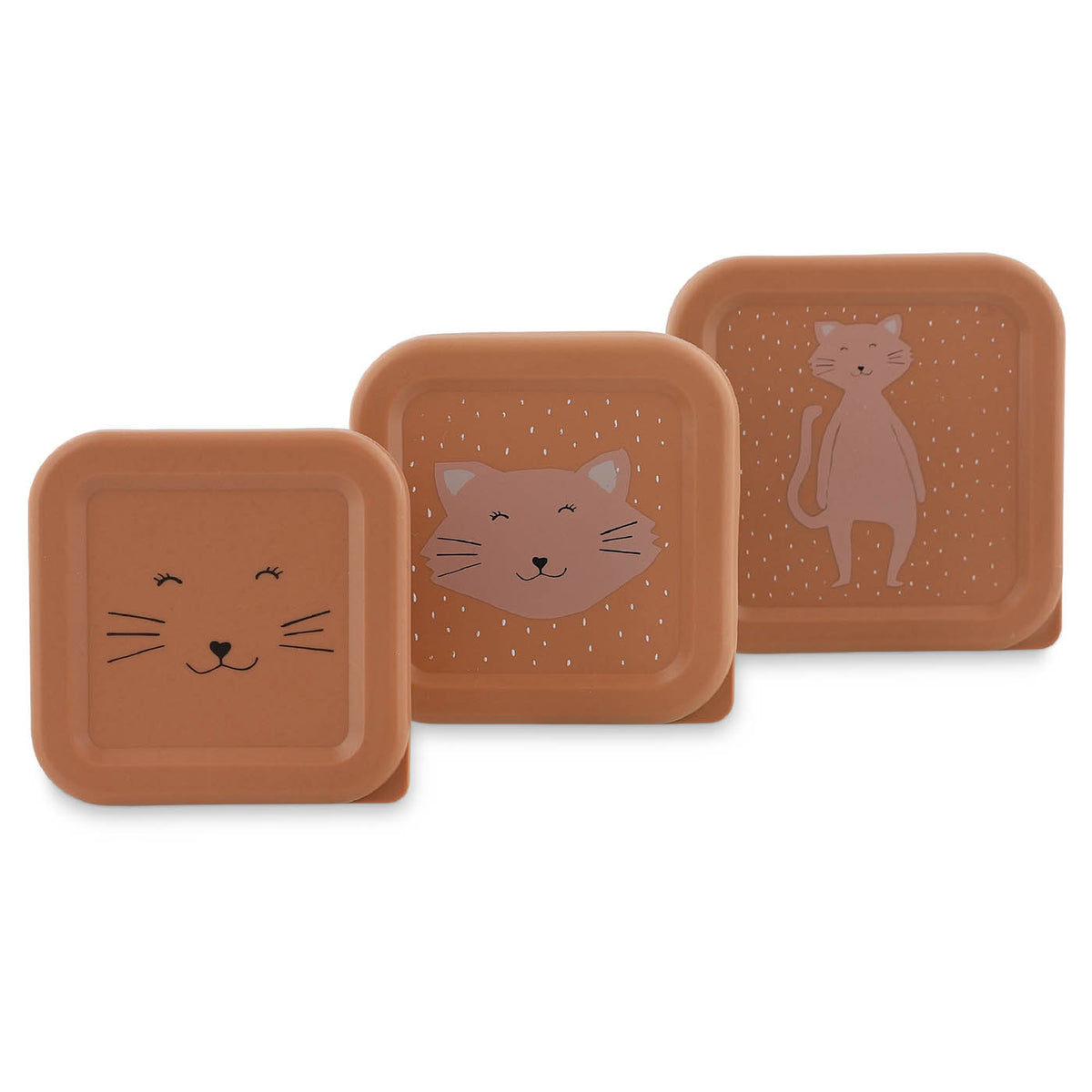 Trixie snack box set Mrs. Cat, drie stapelbare snackdoosjes