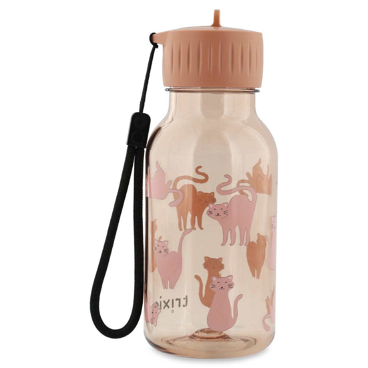 Trixie Tritan drinkfles Charming Cat 350 ml, vooraanzicht van de fles