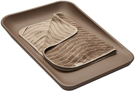 Leander Matty Topper Voor Verschoningskussen | Mocca Woodland Organic