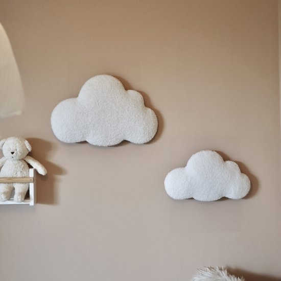 Little Loua Wolk Bouclé Wanddecoratie | Kleine wolk