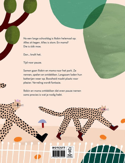 Boycott Pauze voor Robin in hardcover met 32 paginas, voor 4 tot 6 jaar, De Gele Flamingo