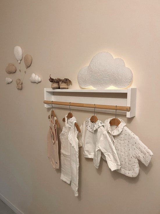 Little Loua Wolk Bouclé Wanddecoratie | Kleine wolk