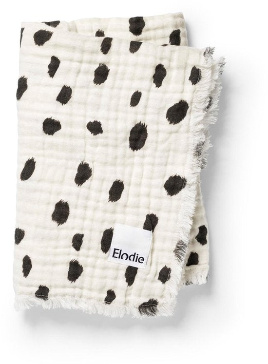 Elodie Details hydrofiel baby deken Dalmatian Dots Grande van De Gele Flamingo, 75 x 100 cm