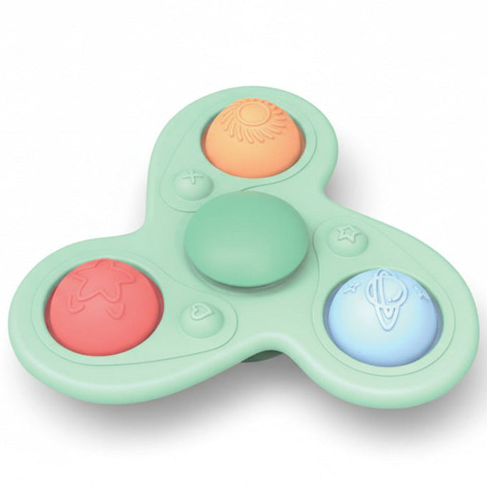 Little L suction spinner Ruimte zuignap-draaispeeltje van siliconen