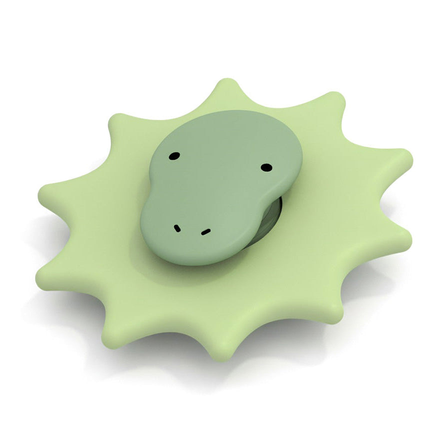 Little L suction spinner Dino zuignap-draaispeeltje van siliconen