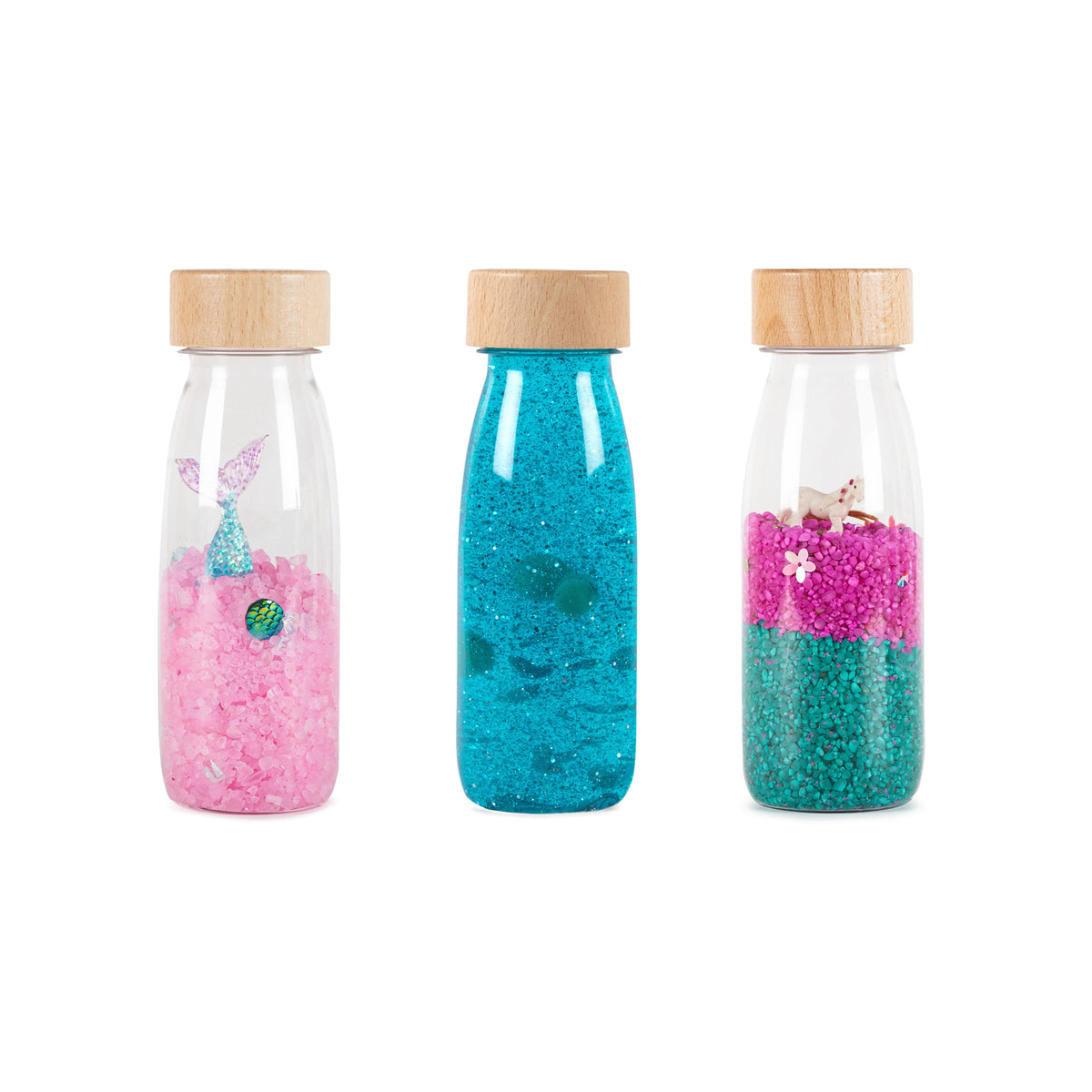Petit Boum Sensorische Flessen set van 3 | Fantasie