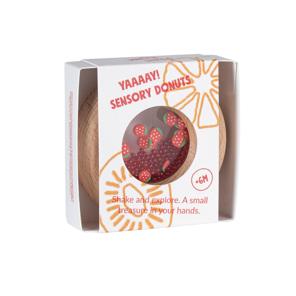 Petit Boum Sensorische Donut | Aardbeien