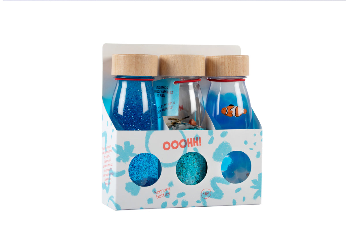 Petit Boum Sensorische Flessen set van 3 | Serenity