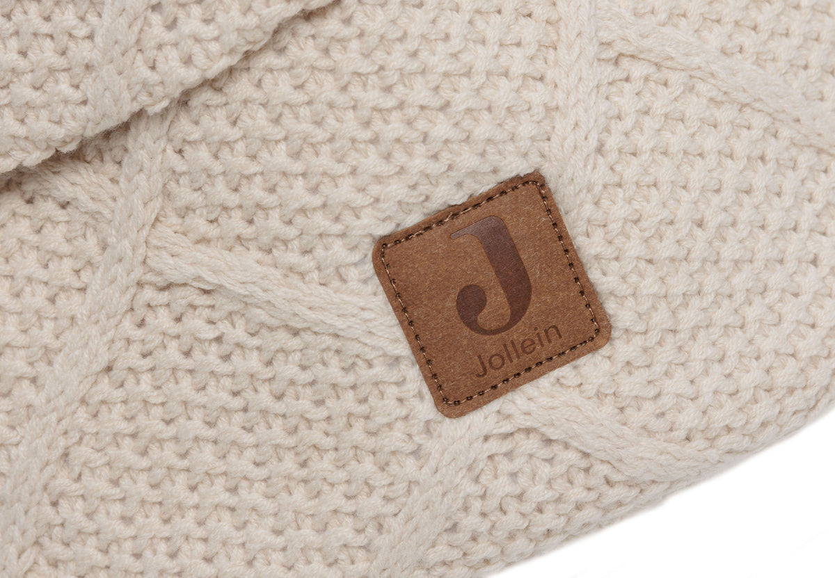 * Jollein Mandje Voor Verschoningstafel Check Knit Oatmeal