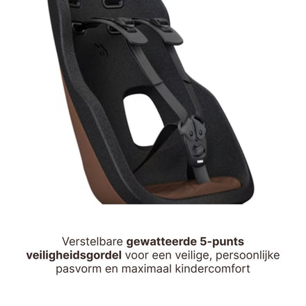 Thule Yepp Nexxt 2 Maxi Fietszitje Fietsstoel Achterop Bagagedrager Montage I Chocolate Brown