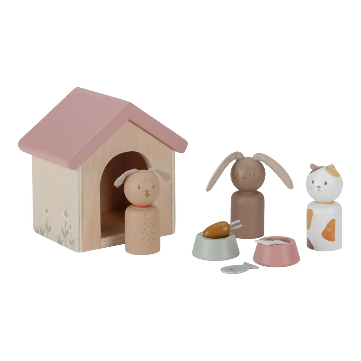 * Little Dutch Poppenhuis Speelset | Huisdieren 9-Delig