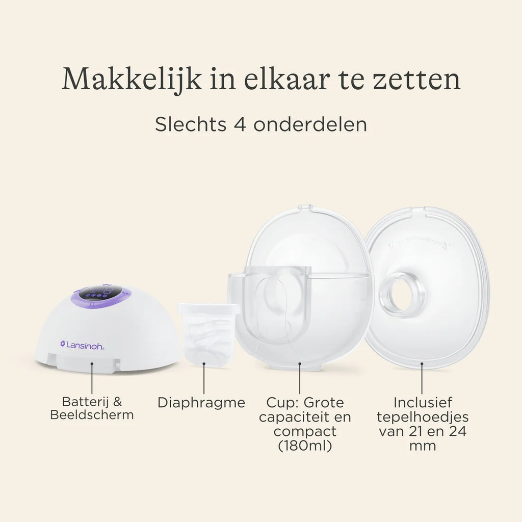Lansinoh Draadloze Dubbelzijdige Borstkolf