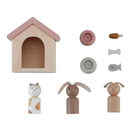 * Little Dutch Poppenhuis Speelset | Huisdieren 9-Delig