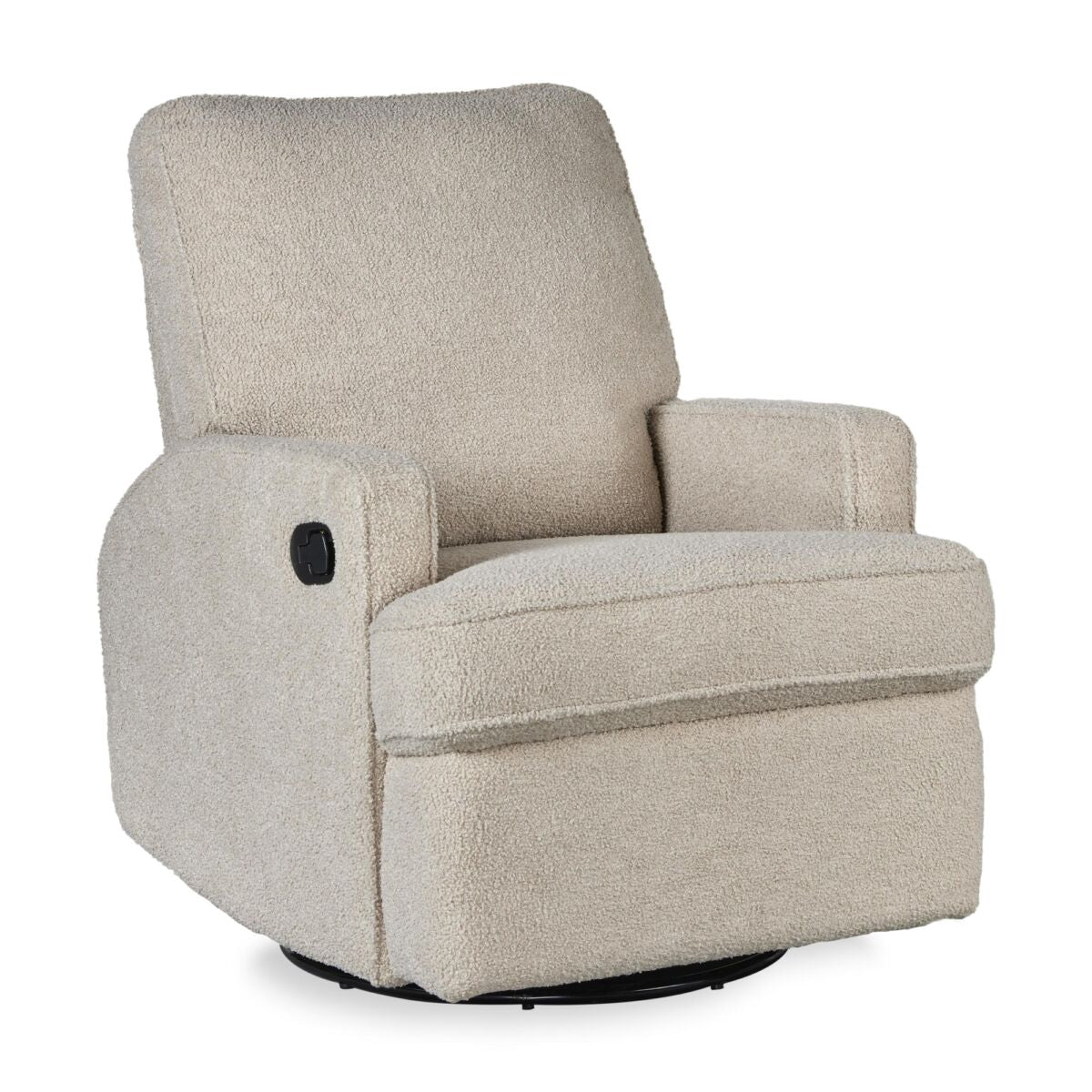 Quax Swivel & Gliding Electric Recliner in Teddy Taupe, verkrijgbaar bij De Gele Flamingo.