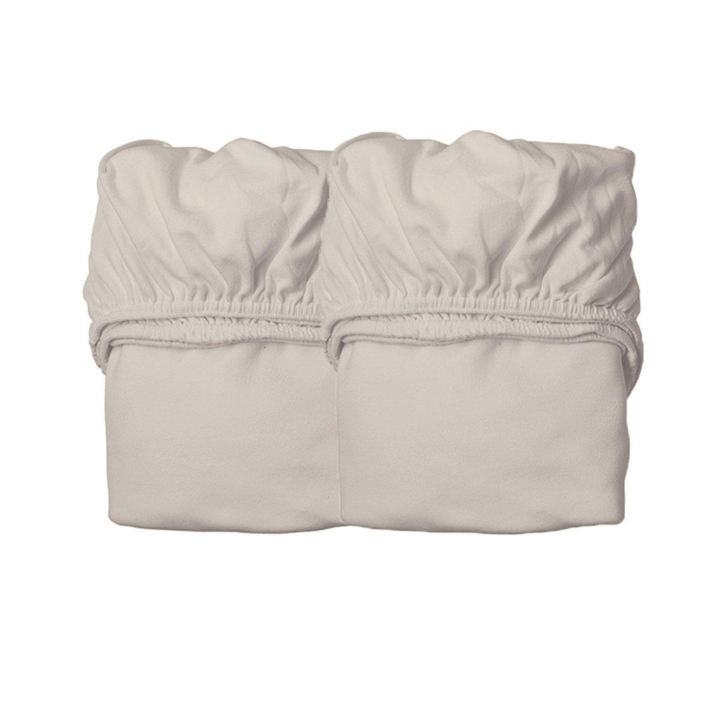 * Leander Ledikant Hoeslaken 60x115+15cm 2stuks | Cappuccino