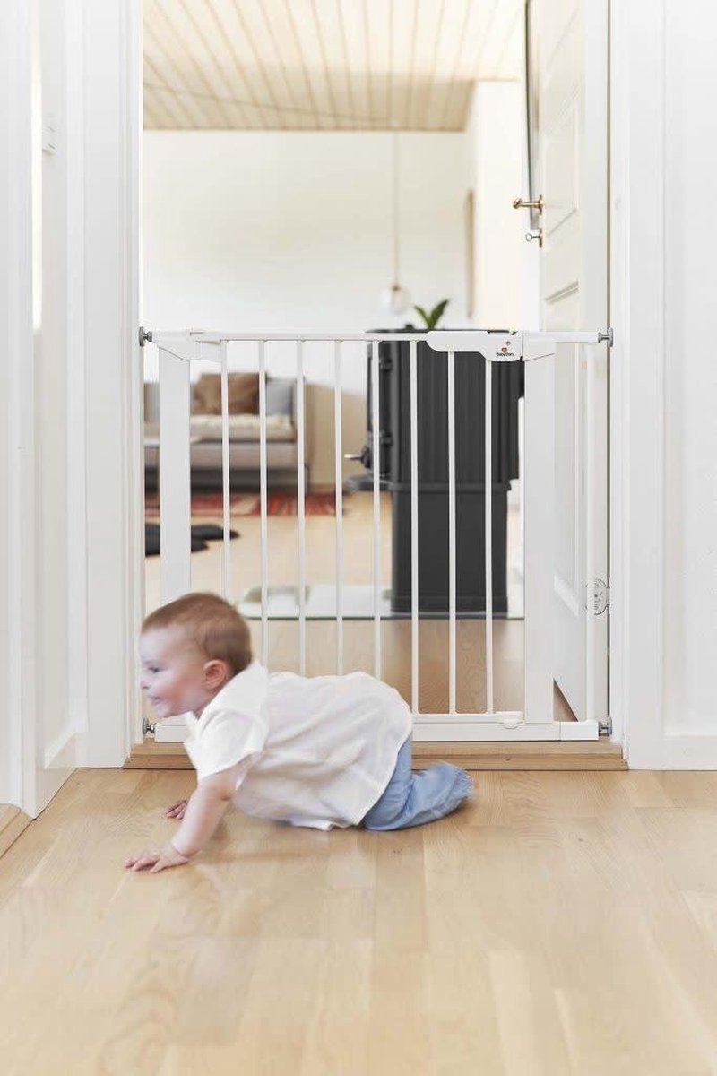 Babydan Deurhekje Asta incl. 2 verlengstukken | Wit