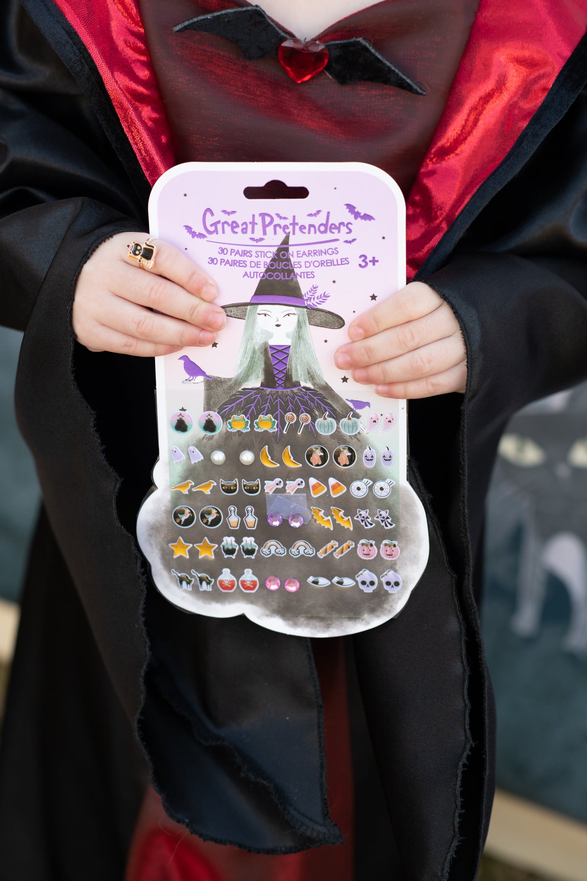 * Great Pretenders Stick On Earrings | Natasha The Raven