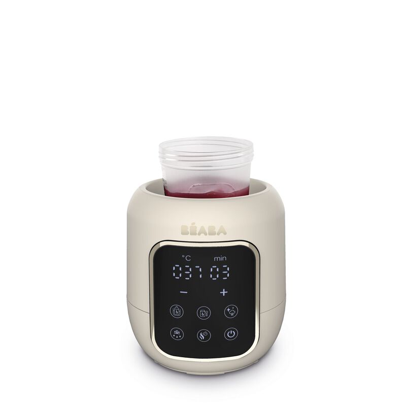 Béaba Multi Milk Flessenwarmer Klei-Aarde met verwijderbare onderdelen voor eenvoudig schoonmaken, De Gele Flamingo