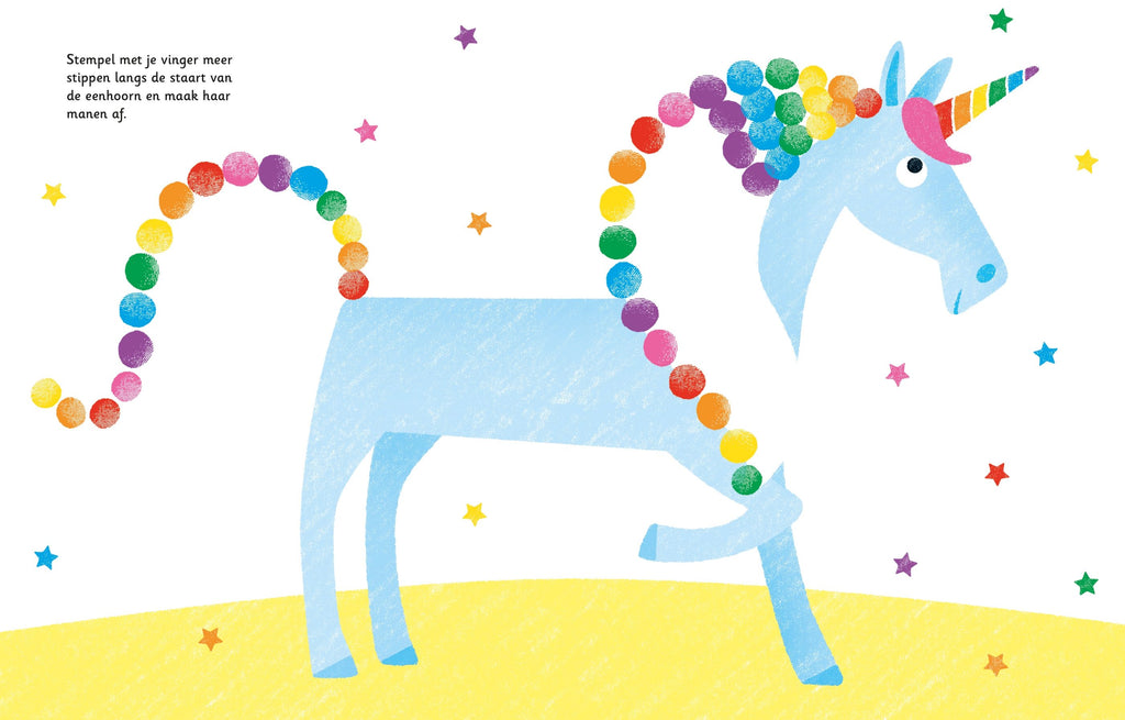 Usborne Stempelen Met Je Vingers | Elfjes En Eenhoorns
