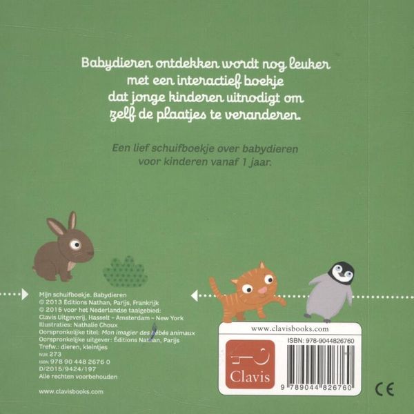 Clavis Mijn Schuifboekje | Babydieren