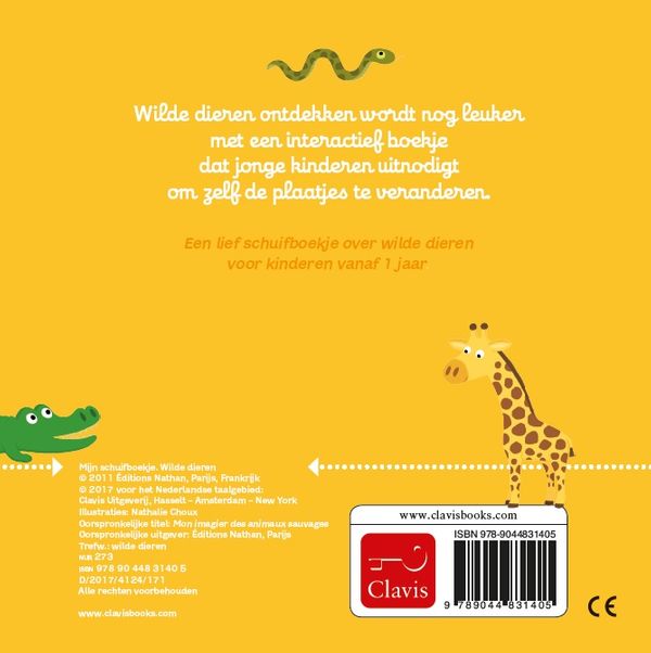 Clavis Mijn Schuifboekje | Wilde dieren