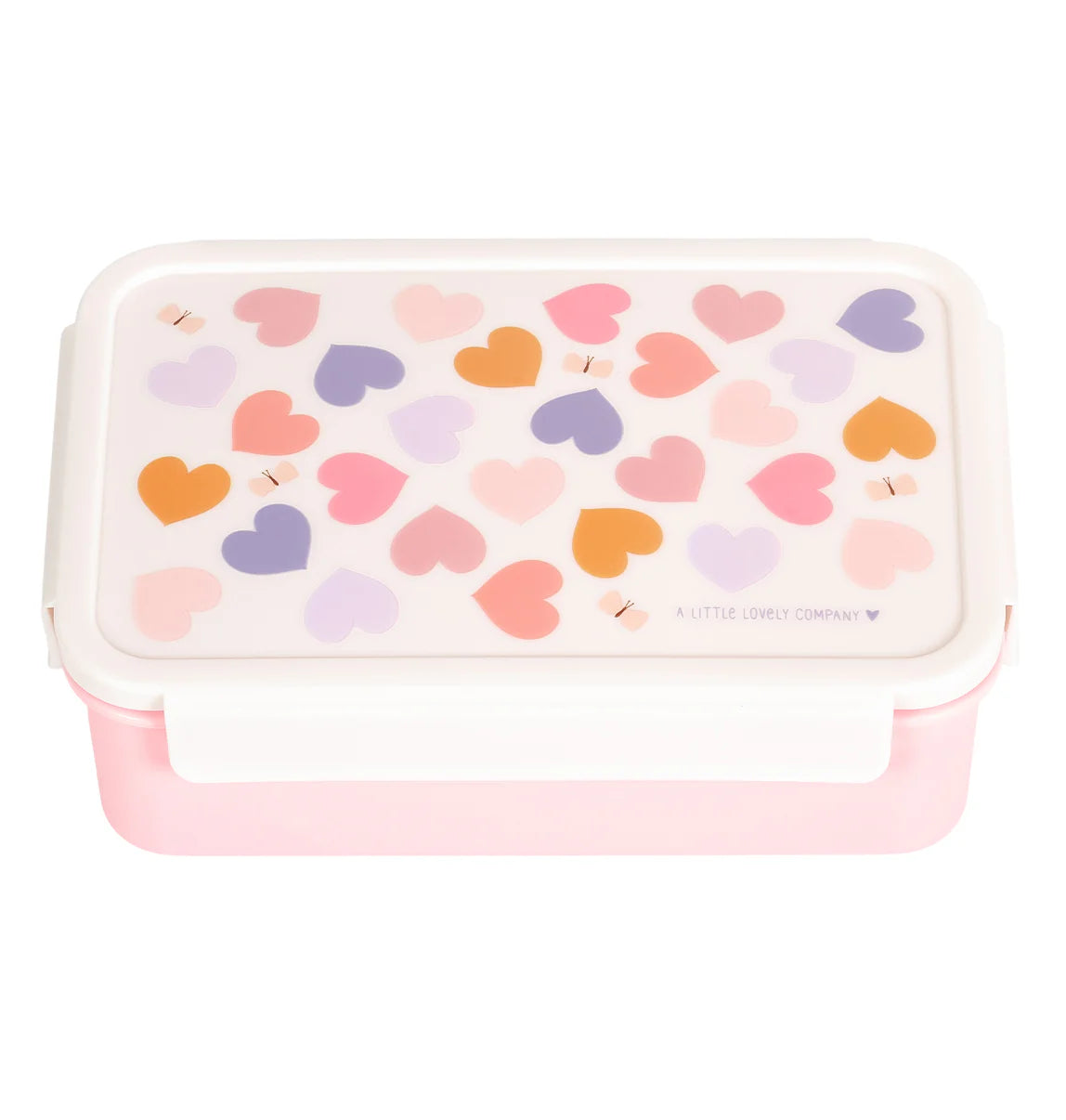 A Little Lovely Company Bento Lunchbox met Hartjes-print