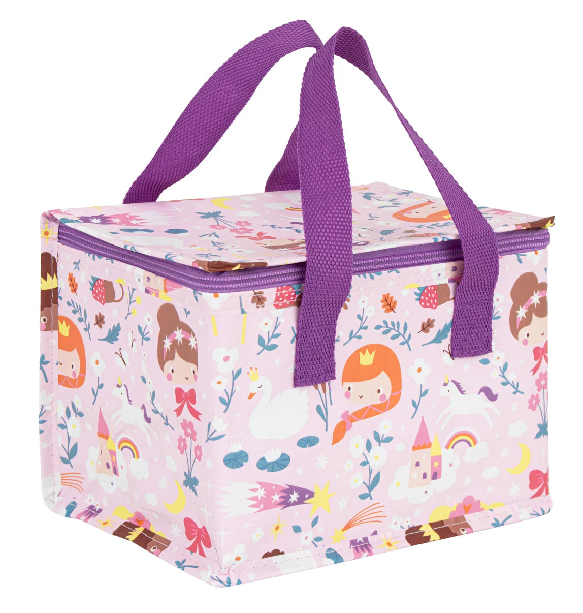 A Little Lovely Company koeltas met Prinsessen-print, isotherme lunchtas van De Gele Flamingo