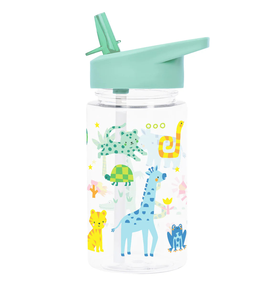 A Little Lovely Company Drinkfles 450 ml met Jungle-print
