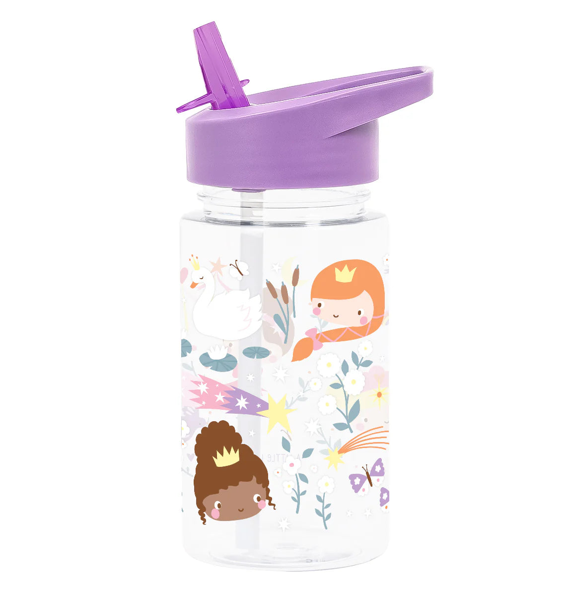 A Little Lovely Company Drinkfles 450 ml met Prinsessen-print
