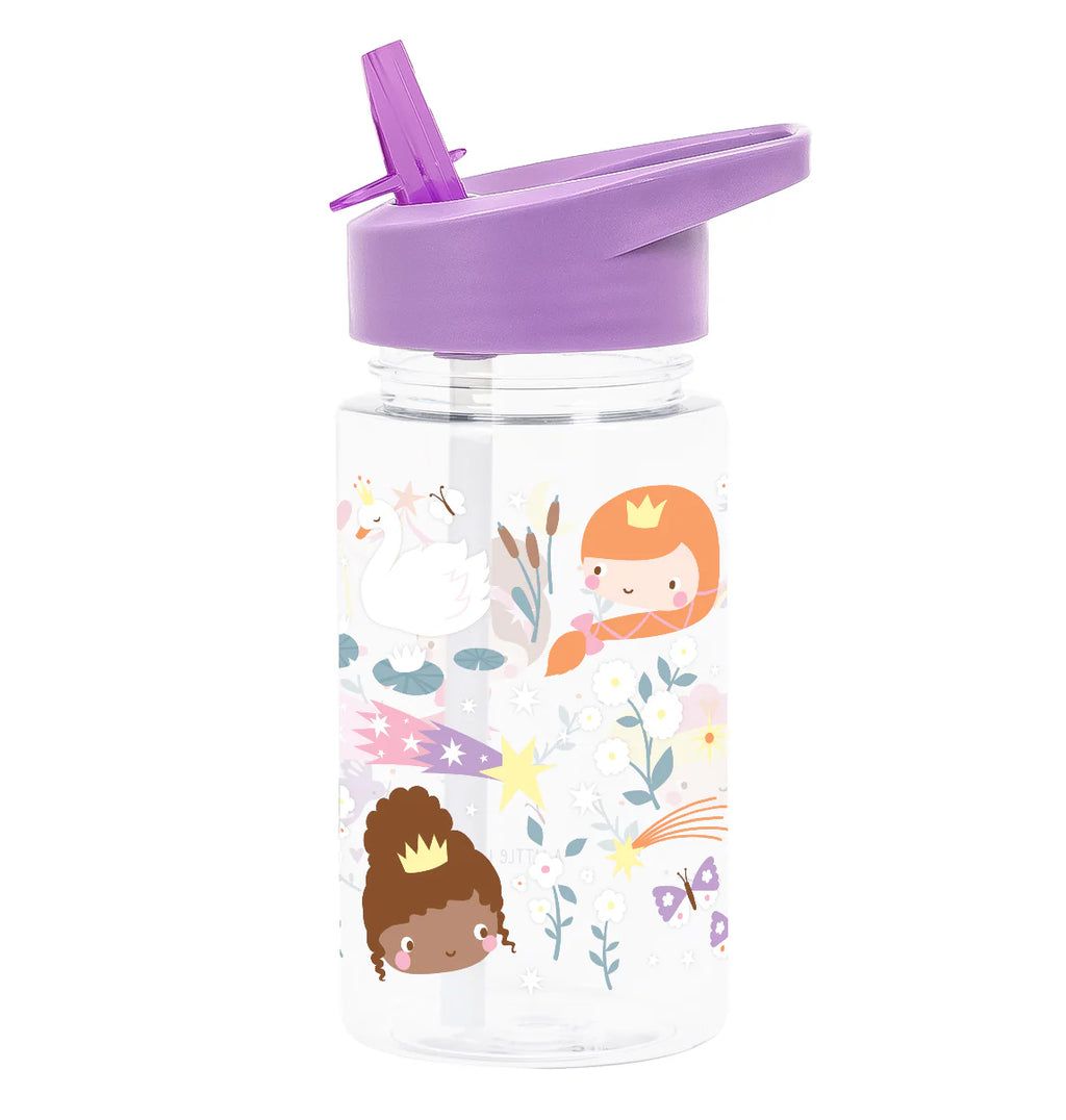A Little Lovely Company Drinkfles 450 ml met Prinsessen-print
