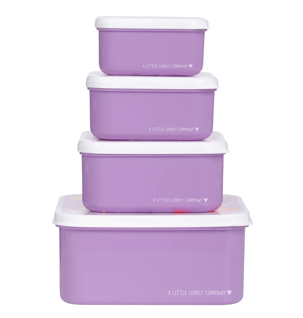 Stapelbare lunchbox en snackboxjes met Prinsessen-design