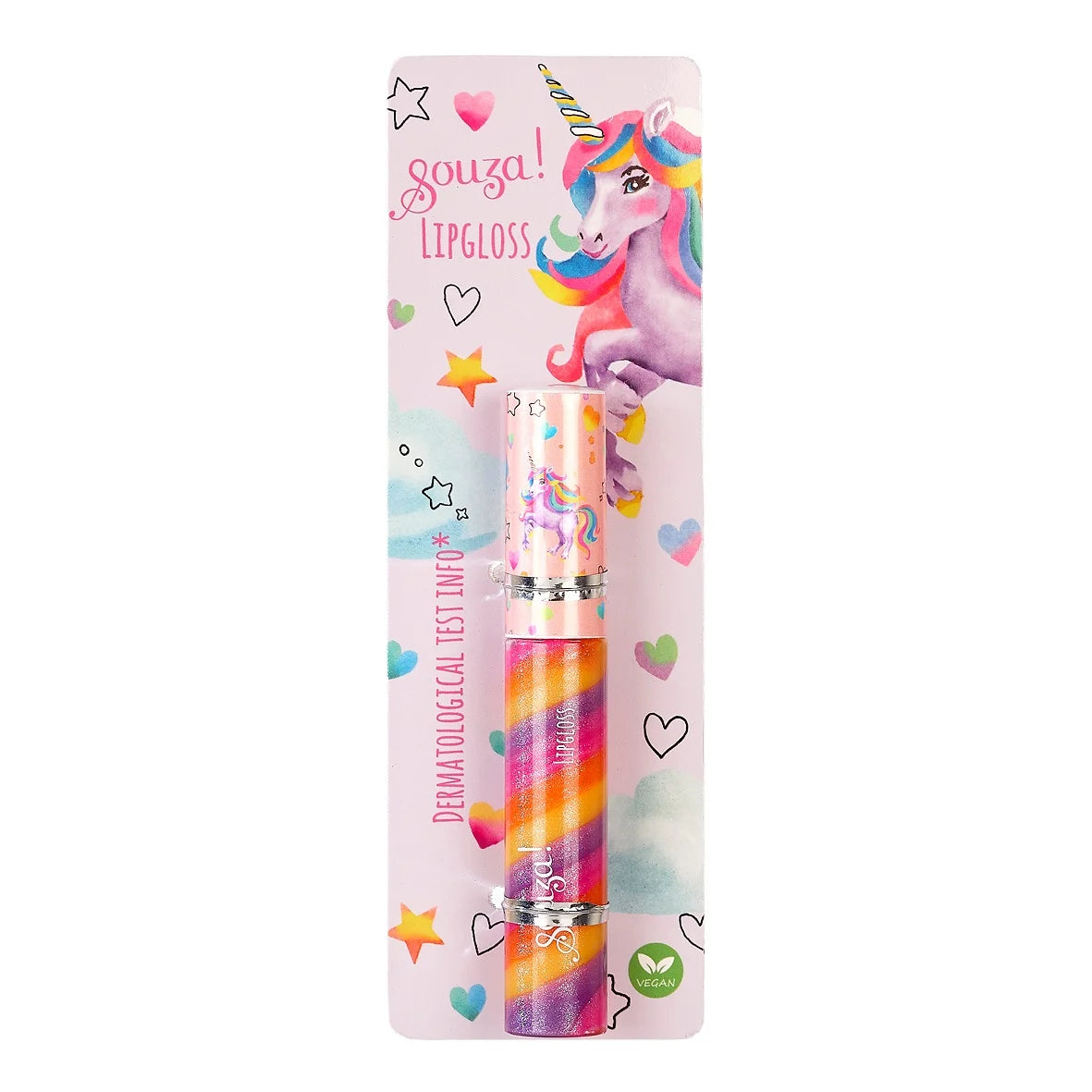 Souza Lipgloss Swirl Unicorn kleurrijke eenhoorn lipgloss voor kinderen