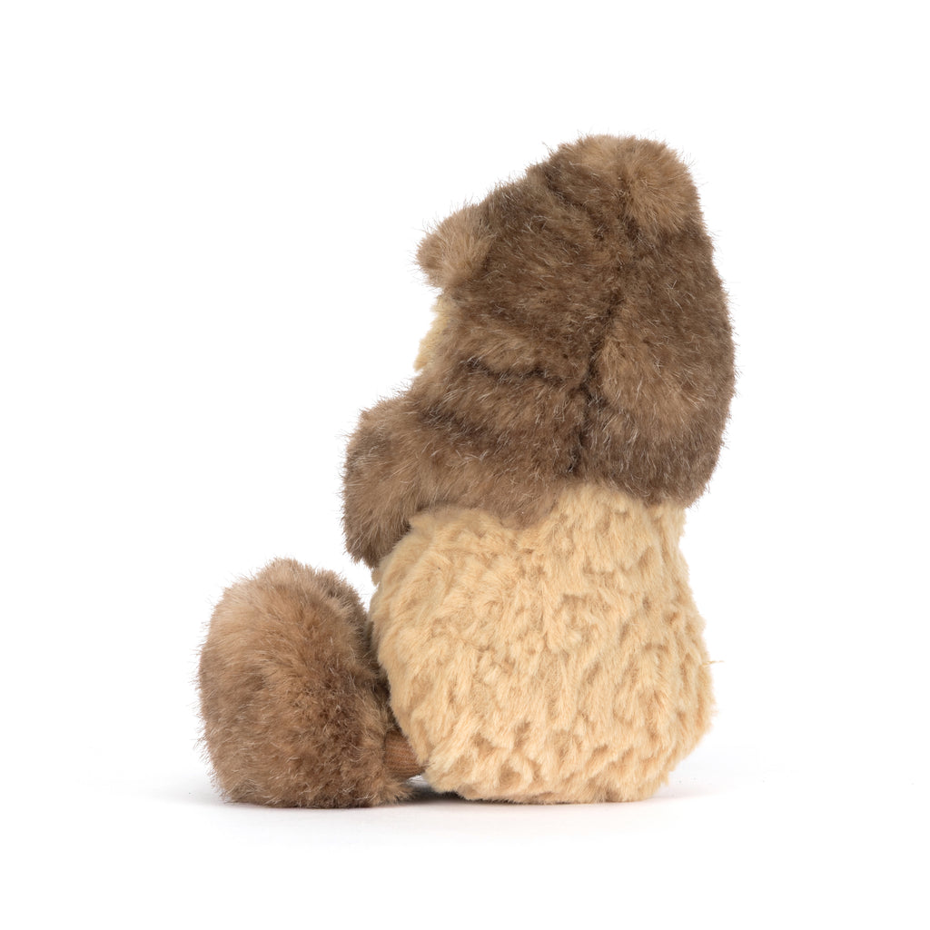 Jellycat knuffel Amuseables Peanut Yeti, vol karakter en detail, te koop bij De Gele Flamingo