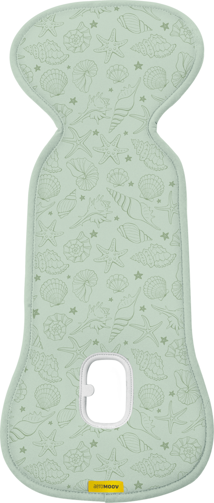 Aeromoov Air Layer Maxi Cosi inleg in Seashell Olive, ademend autostoelmatje van De Gele Flamingo