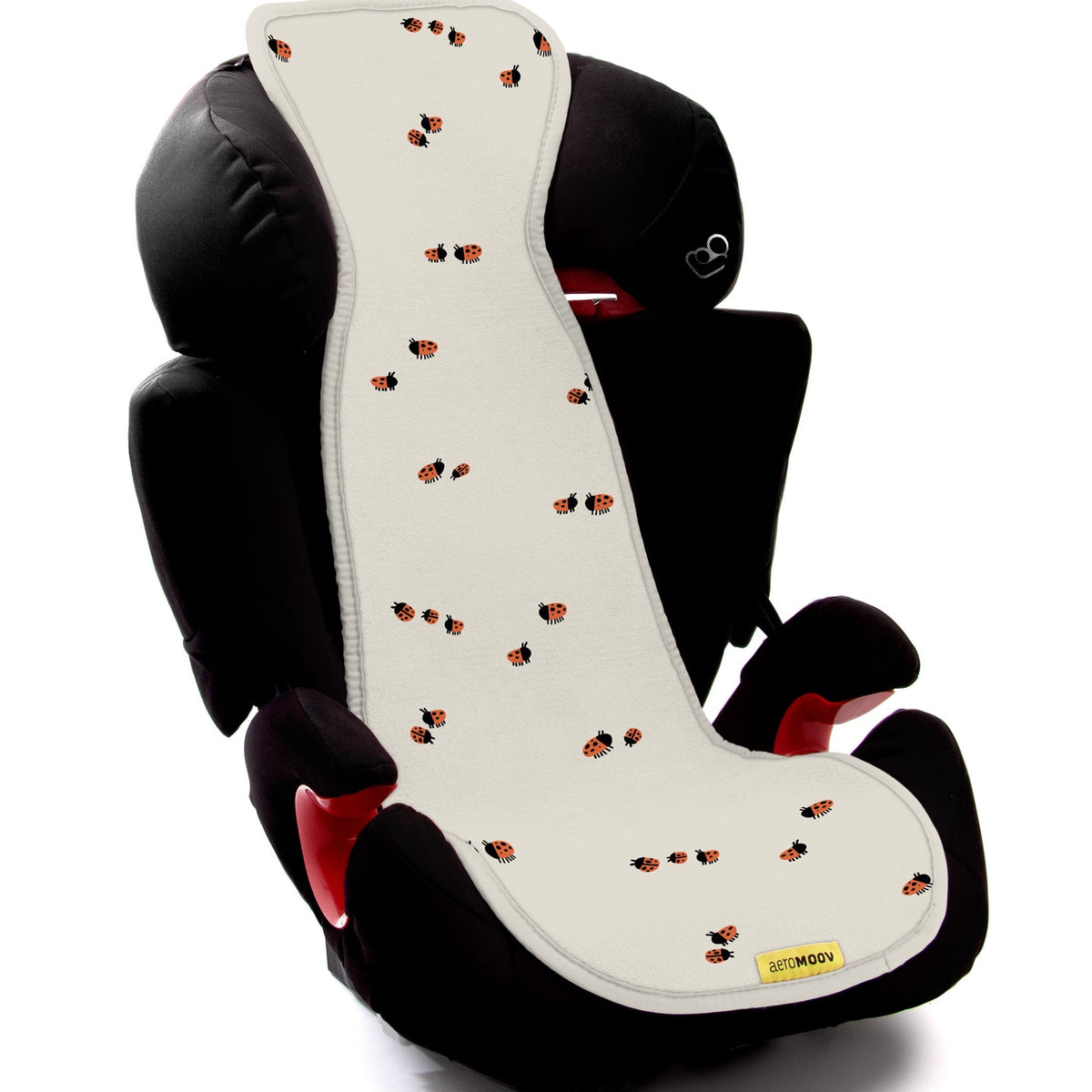 Aeromoov Air Layer groep 2/3 inleg met Ladybug print, autostoelmatje van De Gele Flamingo