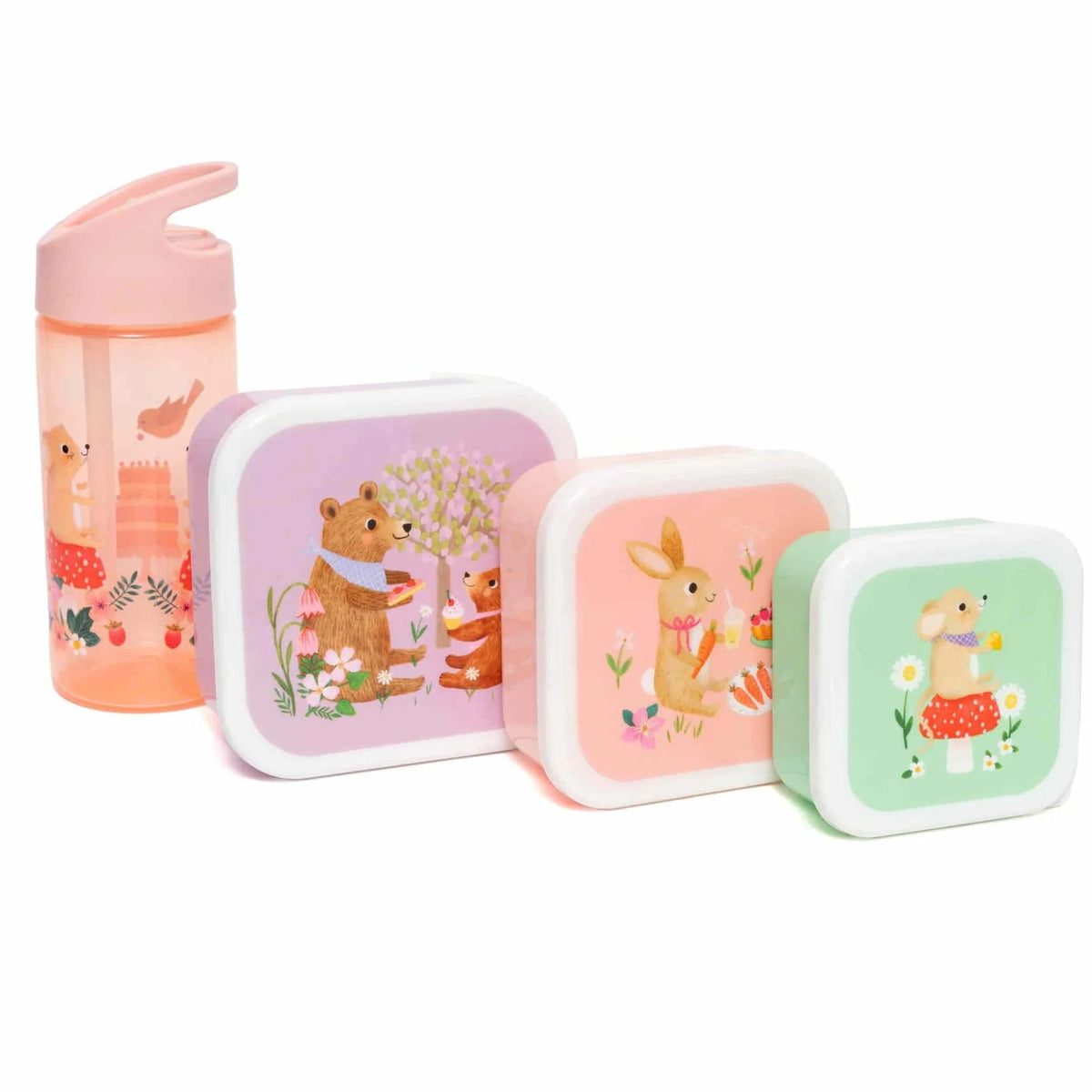 Petit Monkey Set 3 Snack Boxen | Animals Picnic