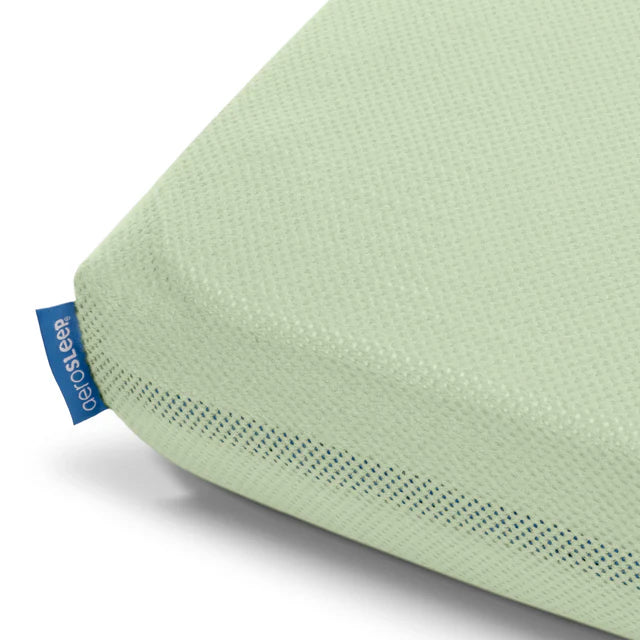 Aerosleep hoeslaken 60x120 cm in de kleur Olive, ademend bedlaken bij De Gele Flamingo