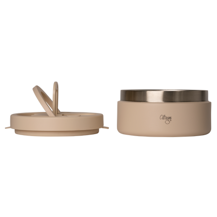 Citron RVS Thermo Food Jar 400ml | Beige