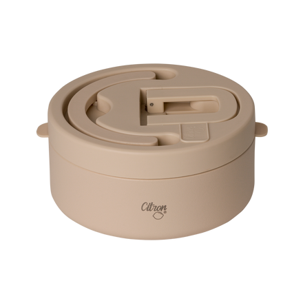 Citron RVS Thermo Food Jar 400ml | Beige