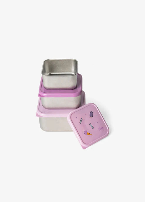 Citron RVS snackdoosjes Stormy Unicorn van bovenaf