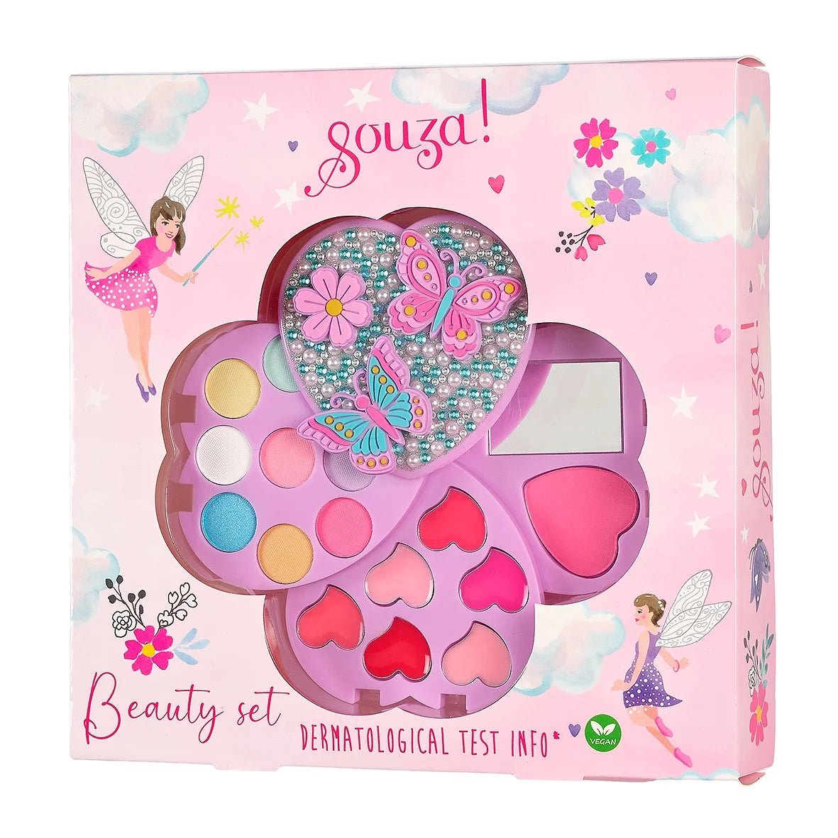 Souza beautyset schminken oogschaduw en blush voor meisjes