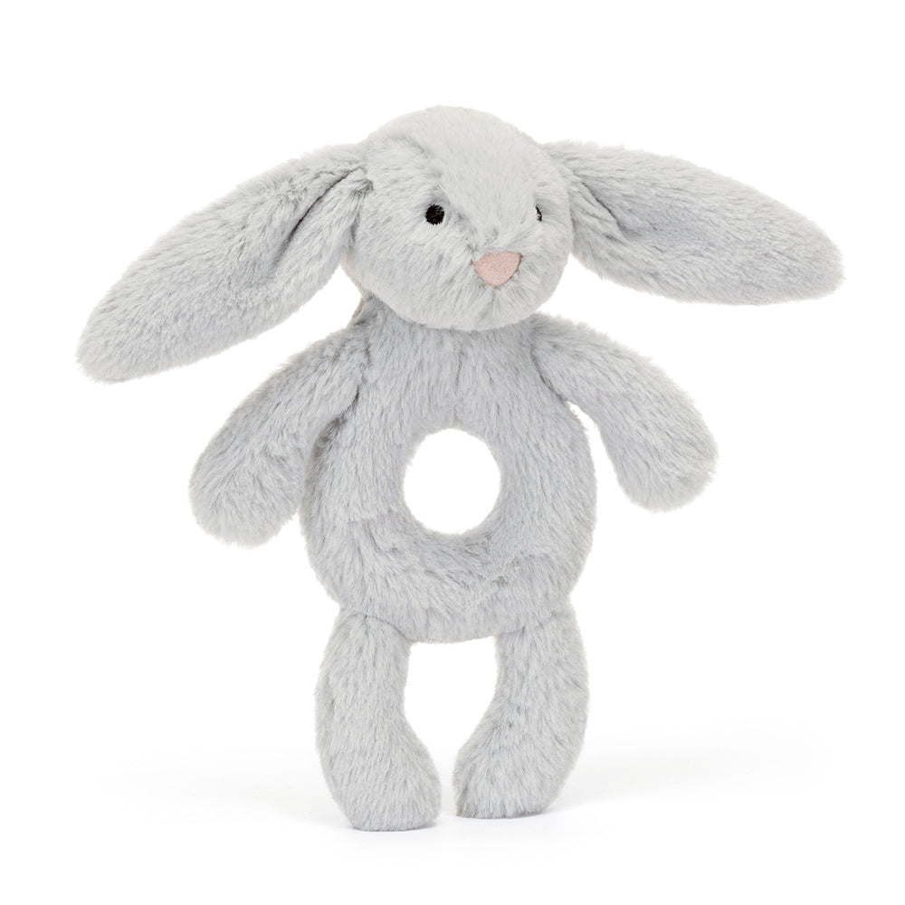 * Jellycat Knuffel Bashful Silver Bunny Ring Rammelaar